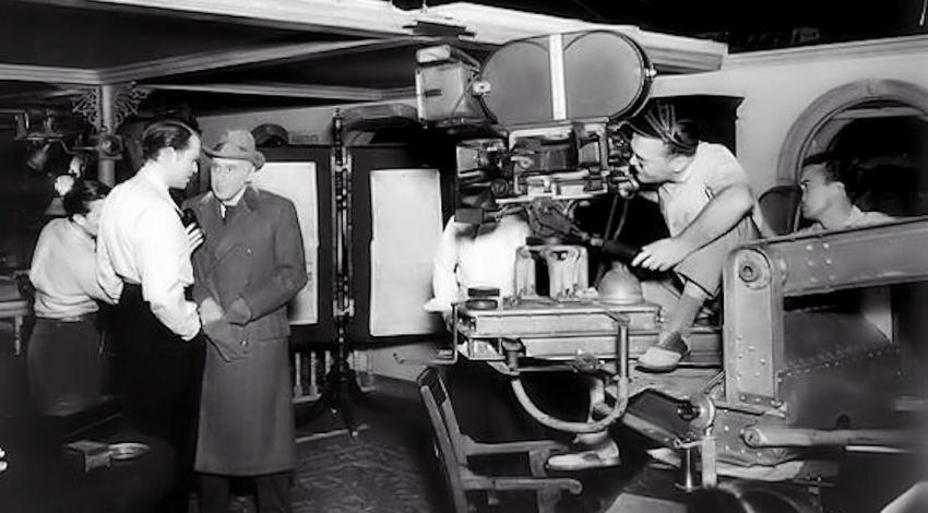 Orson Welles, George Coulouris, Bert Shipman (Camera Operator) | "Citizen Kane" (1941)