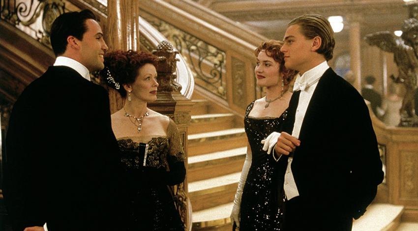 Billy Zane, Frances Fisher, Kate Winslet, Leonardo DiCaprio | "Titanic" (1997) *