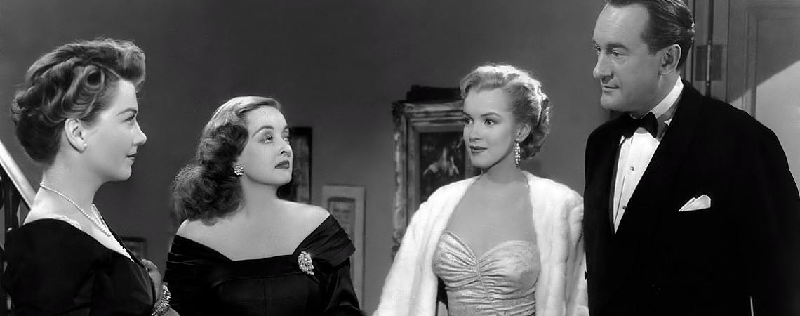 Bette Davis, Marilyn Monroe, Anne Baxter, George Sanders | "All About Eve" (1950)