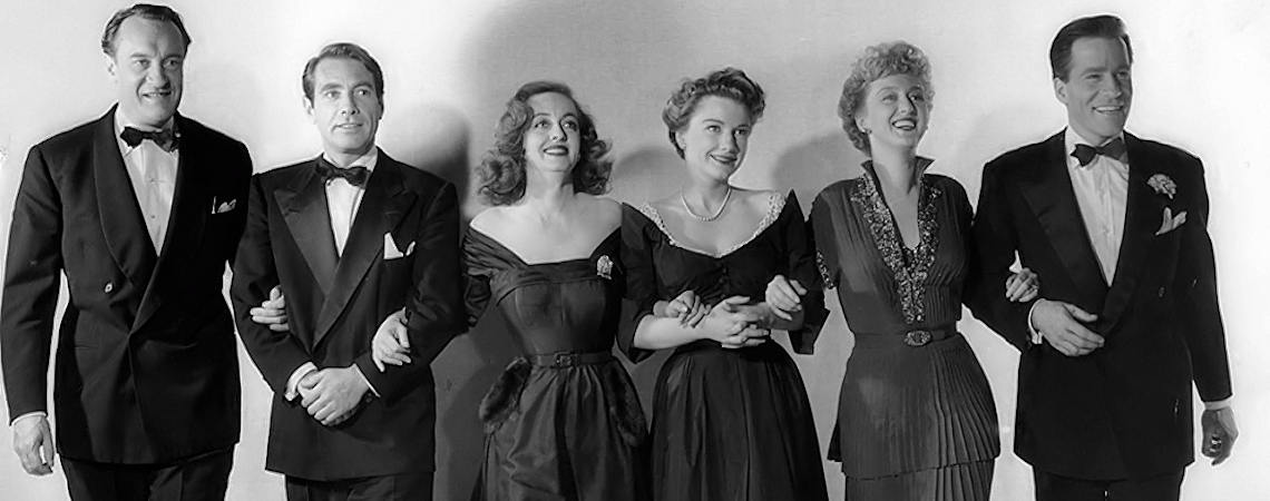 Bette Davis, Anne Baxter, George Sanders, Celeste Holm, Hugh Marlowe, Gary Merrill  | "All About Eve" (1950)
