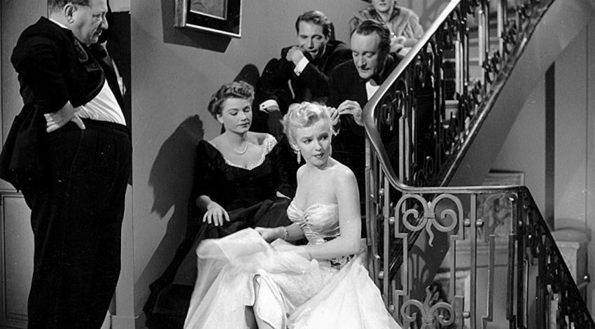 Marilyn Monroe, Anne Baxter, George Sanders, Celeste Holm, Gary Merrill, Gregory Ratoff | "All About Eve" (1950)
